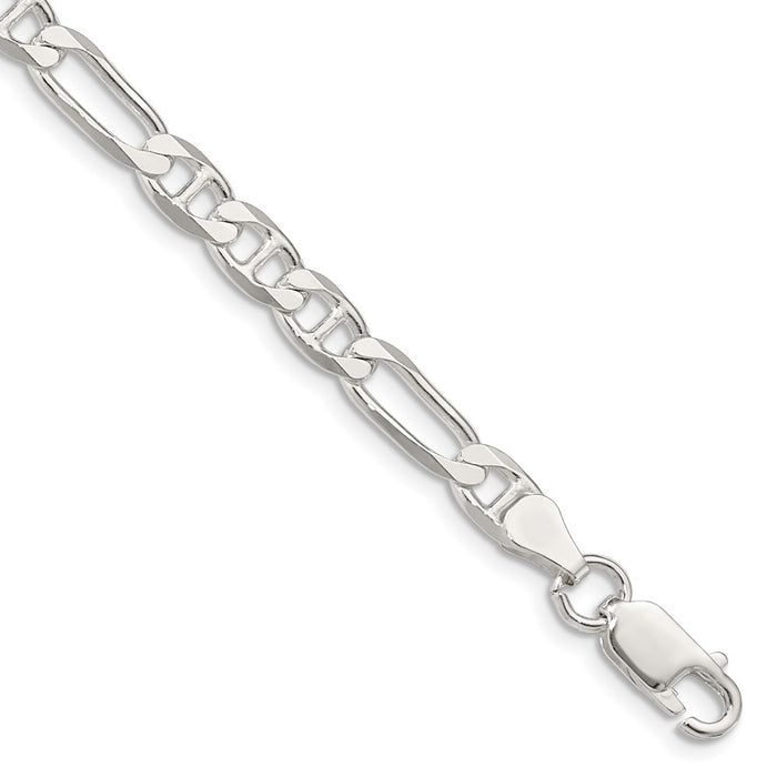 Buy Stylish 5.5mm Sterling Silver Figaro Anchor Chain - Affordable Luxury!-1
