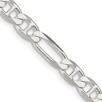 Buy 5.5mm Sterling Silver Figaro Anchor Chain - Stylish & Affordable Luxury