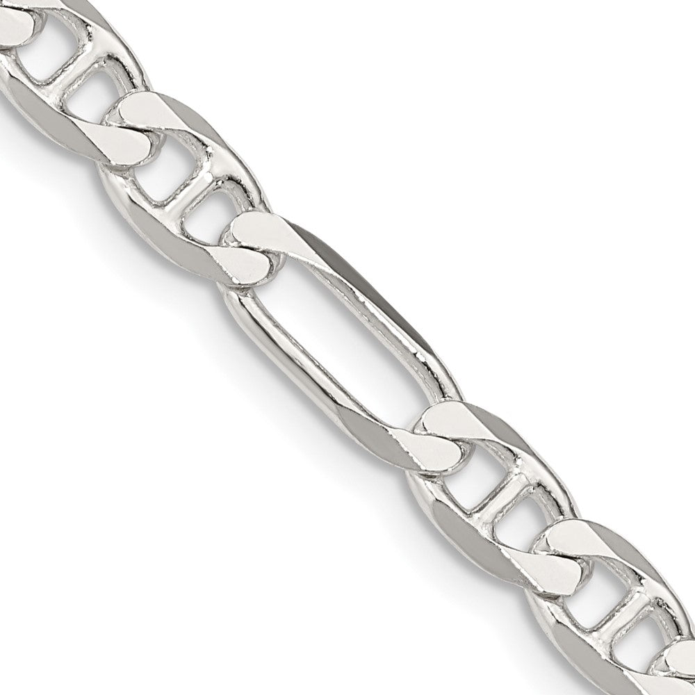 Buy Stylish 5.5mm Sterling Silver Figaro Anchor Link Chain - Affordable Luxury!