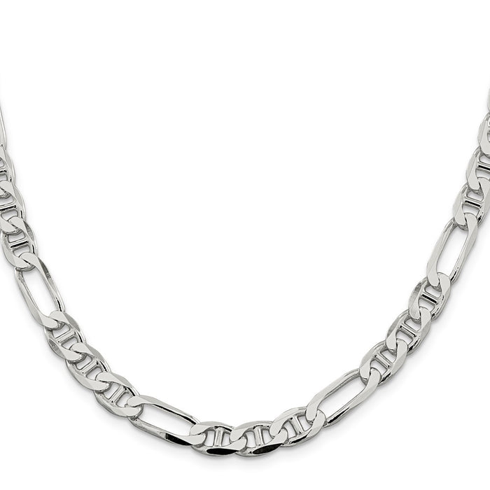Buy Exclusive 7.5mm Figaro Anchor Link Chain | High-Quality Sterling Silver-2
