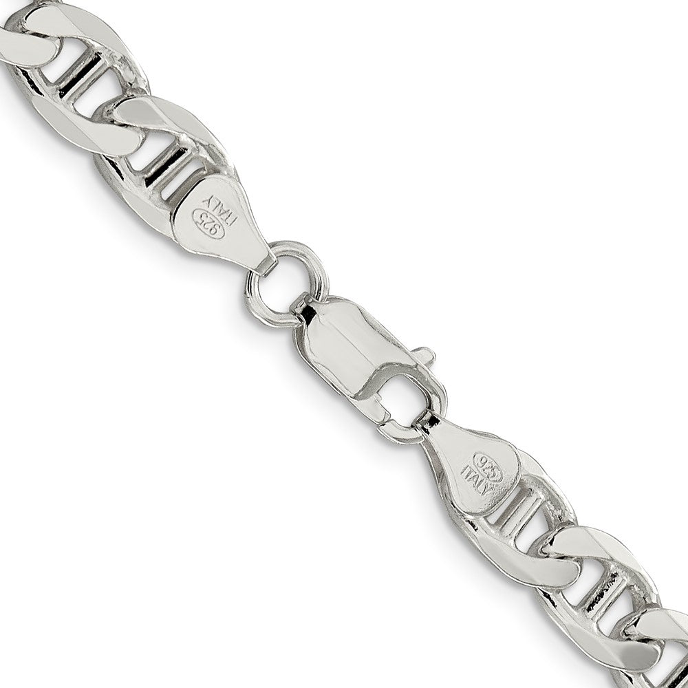 Buy Exclusive 7.5mm Figaro Anchor Link Chain | High-Quality Sterling Silver