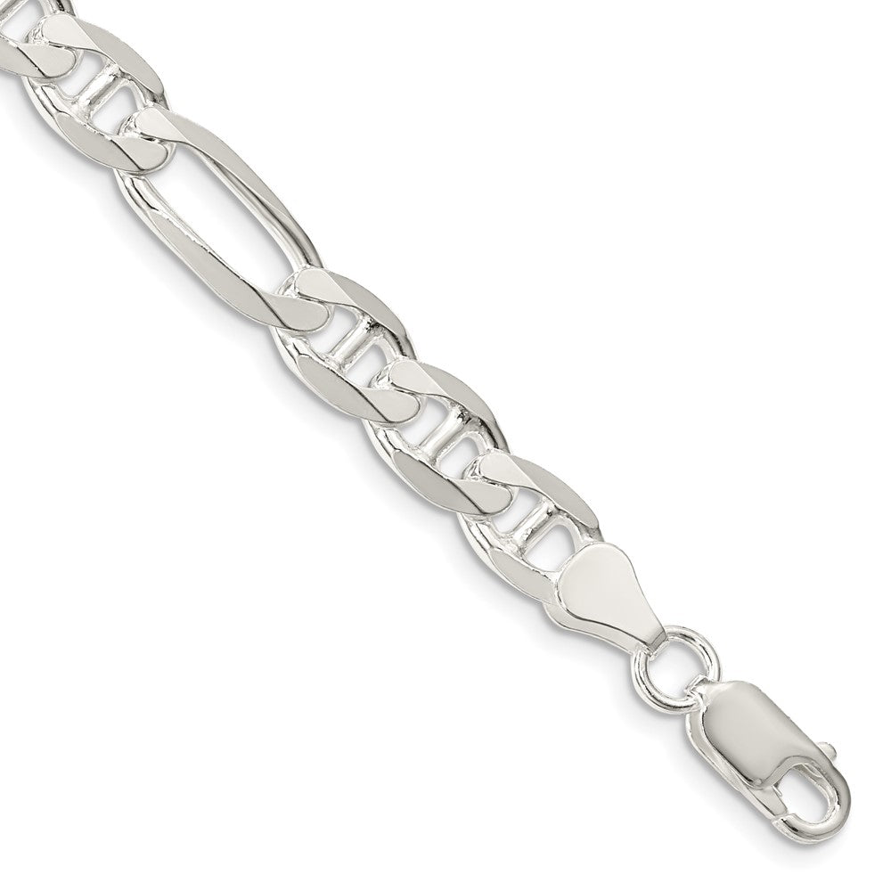 Buy Stylish 7.5mm Sterling Silver Figaro Anchor Link Chain - Affordable Luxury
