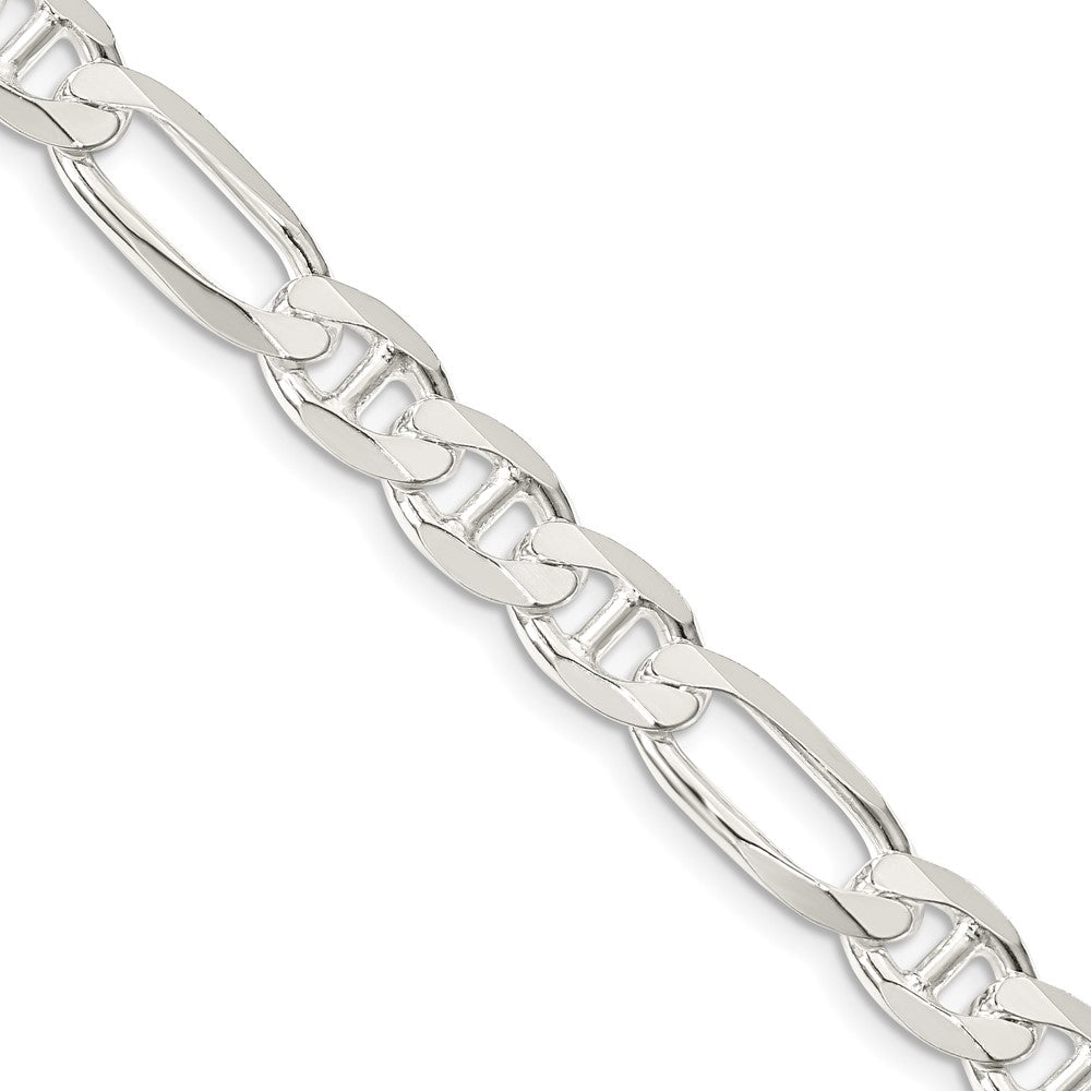 Buy Exclusive 7.5mm Figaro Anchor Link Chain | High-Quality Sterling Silver