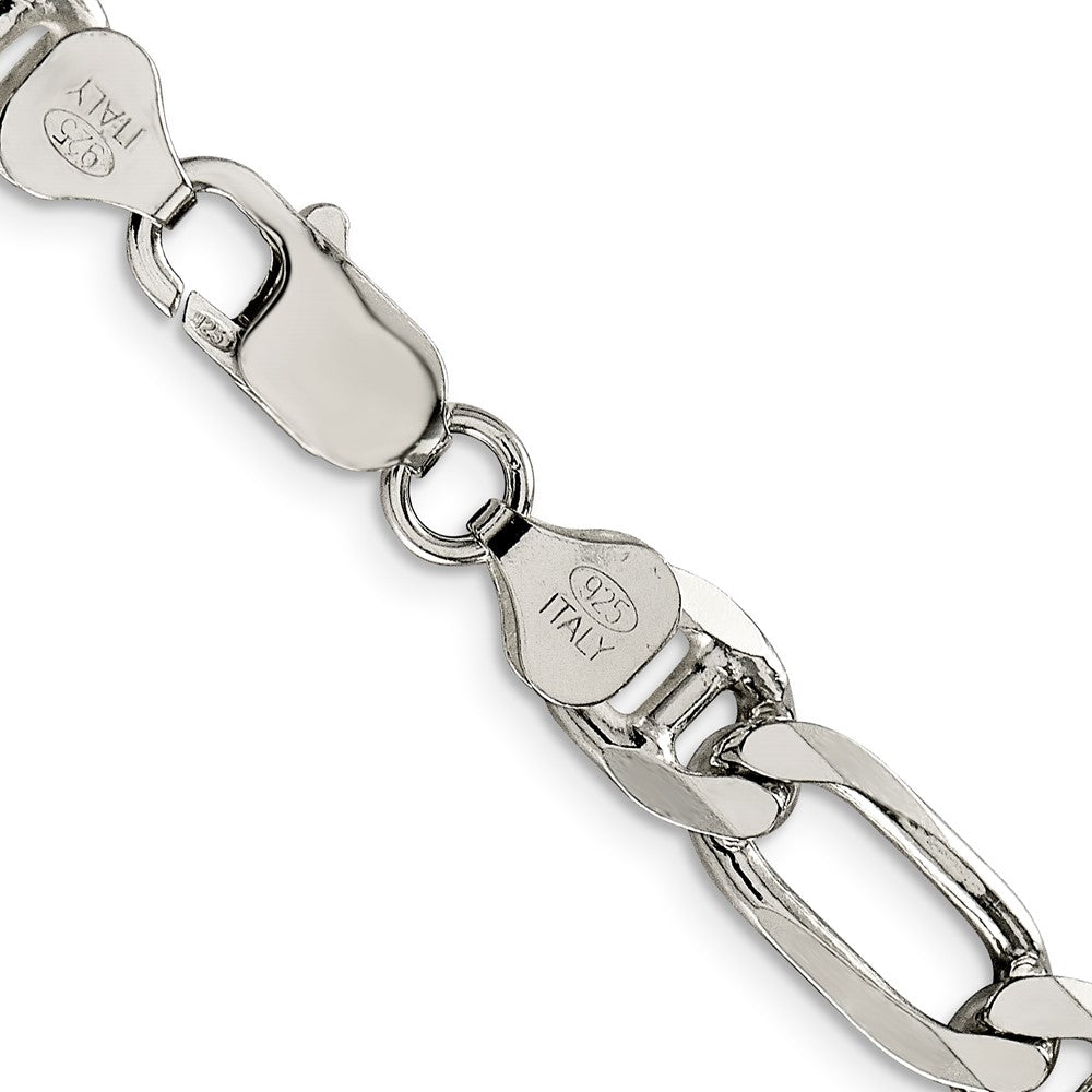 Buy Stylish 8.25mm Sterling Silver Figaro Anchor Link Chain - Affordable Luxury