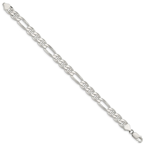 8.25mm Sterling Silver Figaro Anchor Link Chain - Style GR1-1030153
