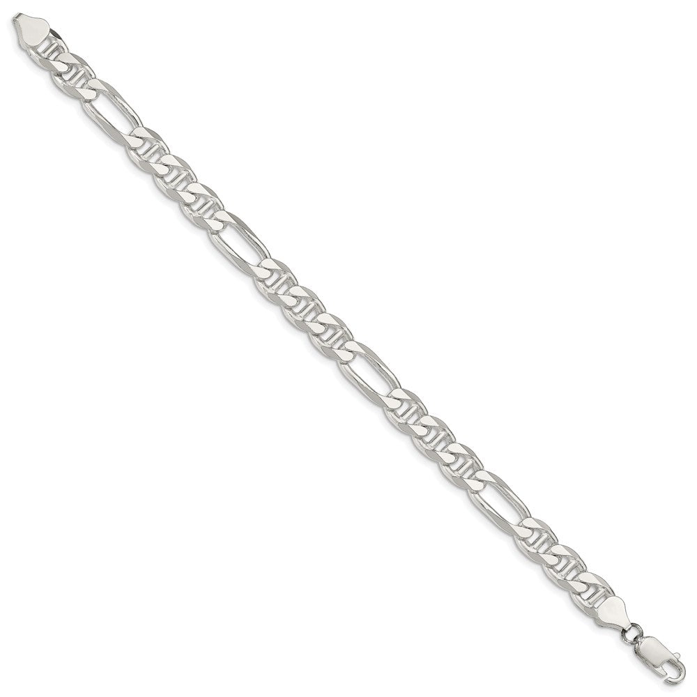 Buy Luxury 8.25mm Sterling Silver Figaro Anchor Link Chain - Affordable Elegance