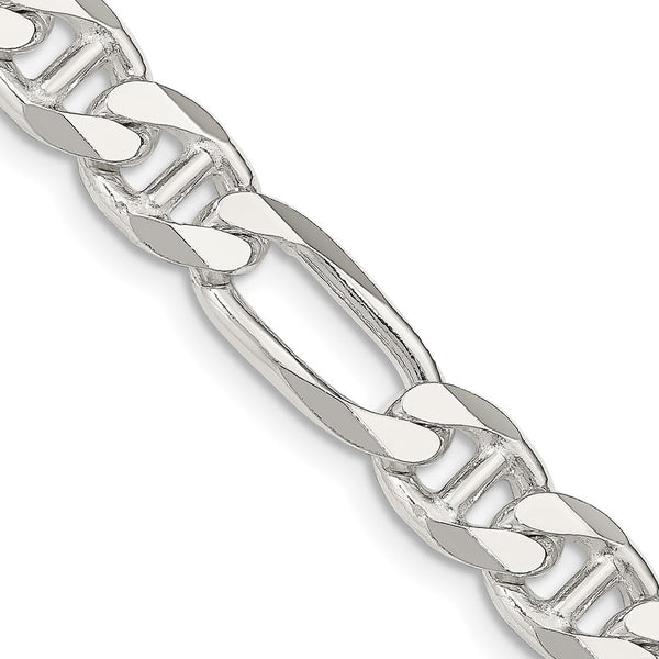 8.25mm Sterling Silver Figaro Anchor Link Chain - Style GR1-1032744