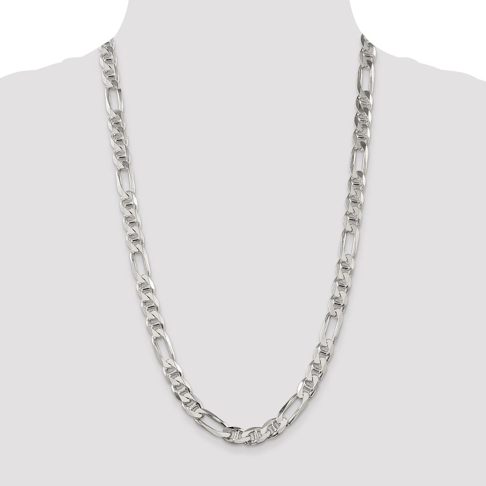 Buy High-Quality 8.75mm Sterling Silver Figaro Anchor Link Chain - Stylish Value