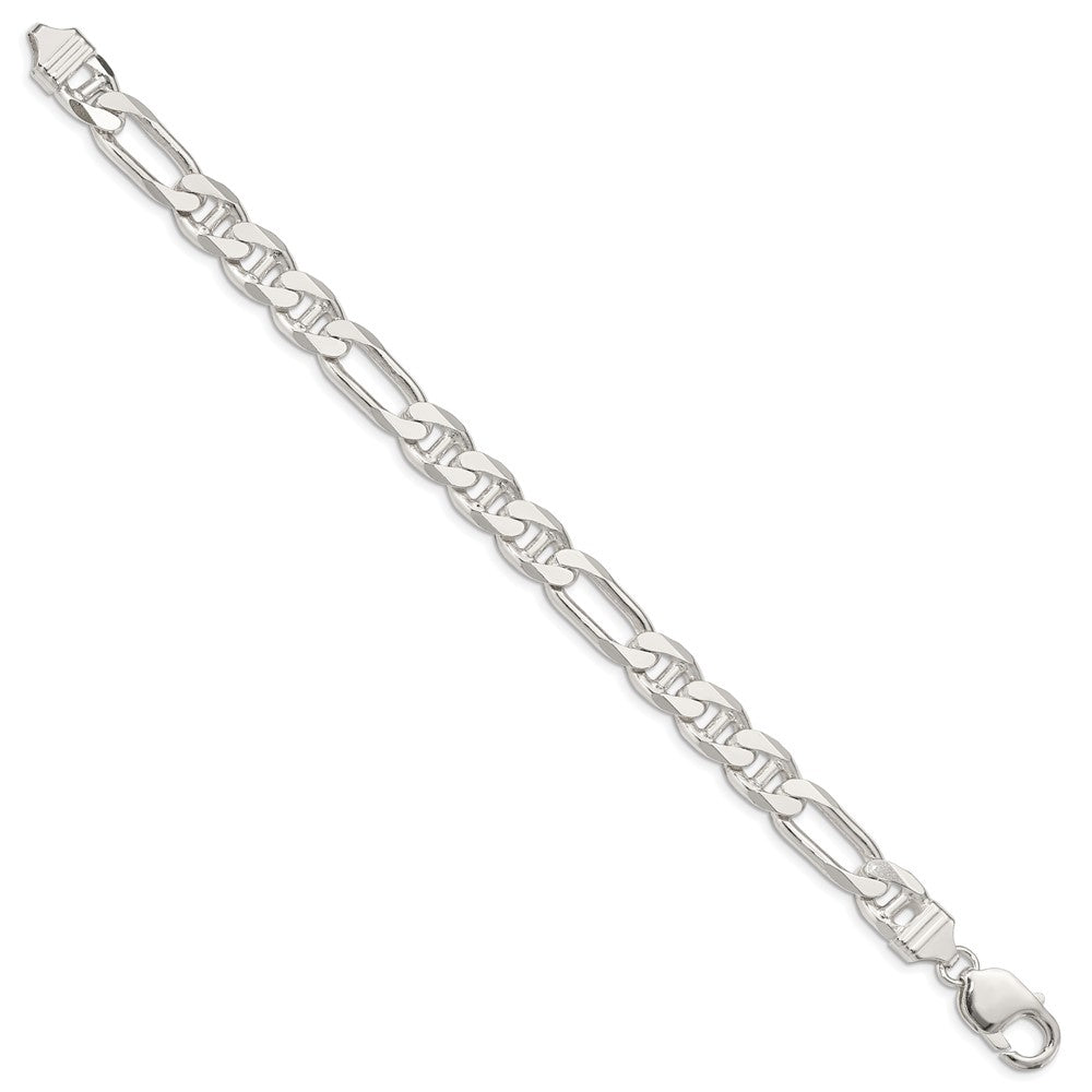 Buy Stylish 8.75mm Sterling Silver Figaro Anchor Link Chain - Affordable Luxury