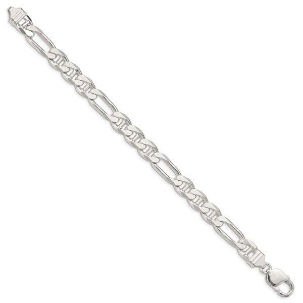 8.75mm Sterling Silver Figaro Anchor Link Chain - Style GR1-1030163