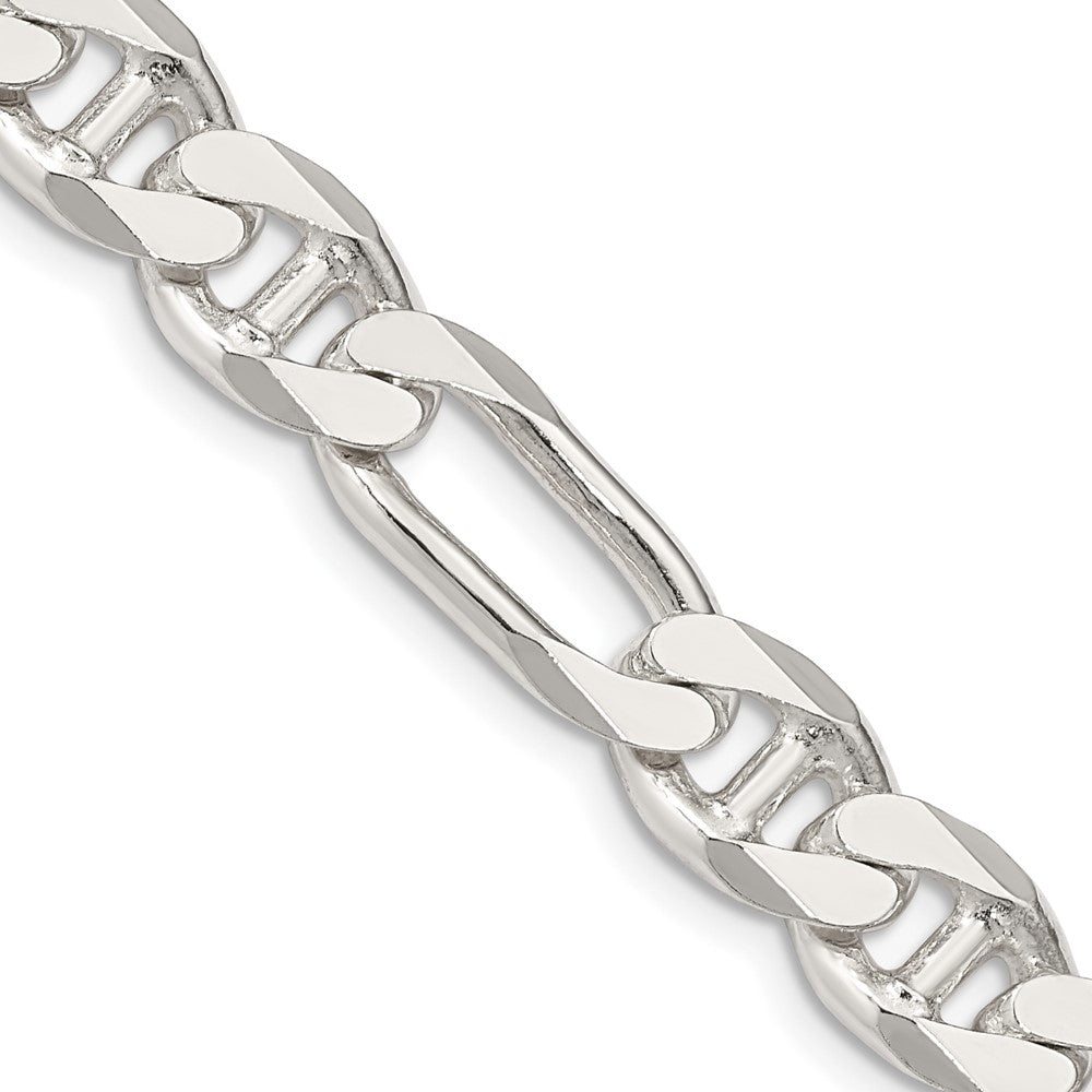 Buy High-Quality 8.75mm Sterling Silver Figaro Anchor Link Chain - Stylish Value