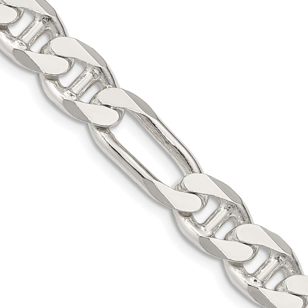 8.75mm Sterling Silver Figaro Anchor Link Chain - Style GR1-1032982