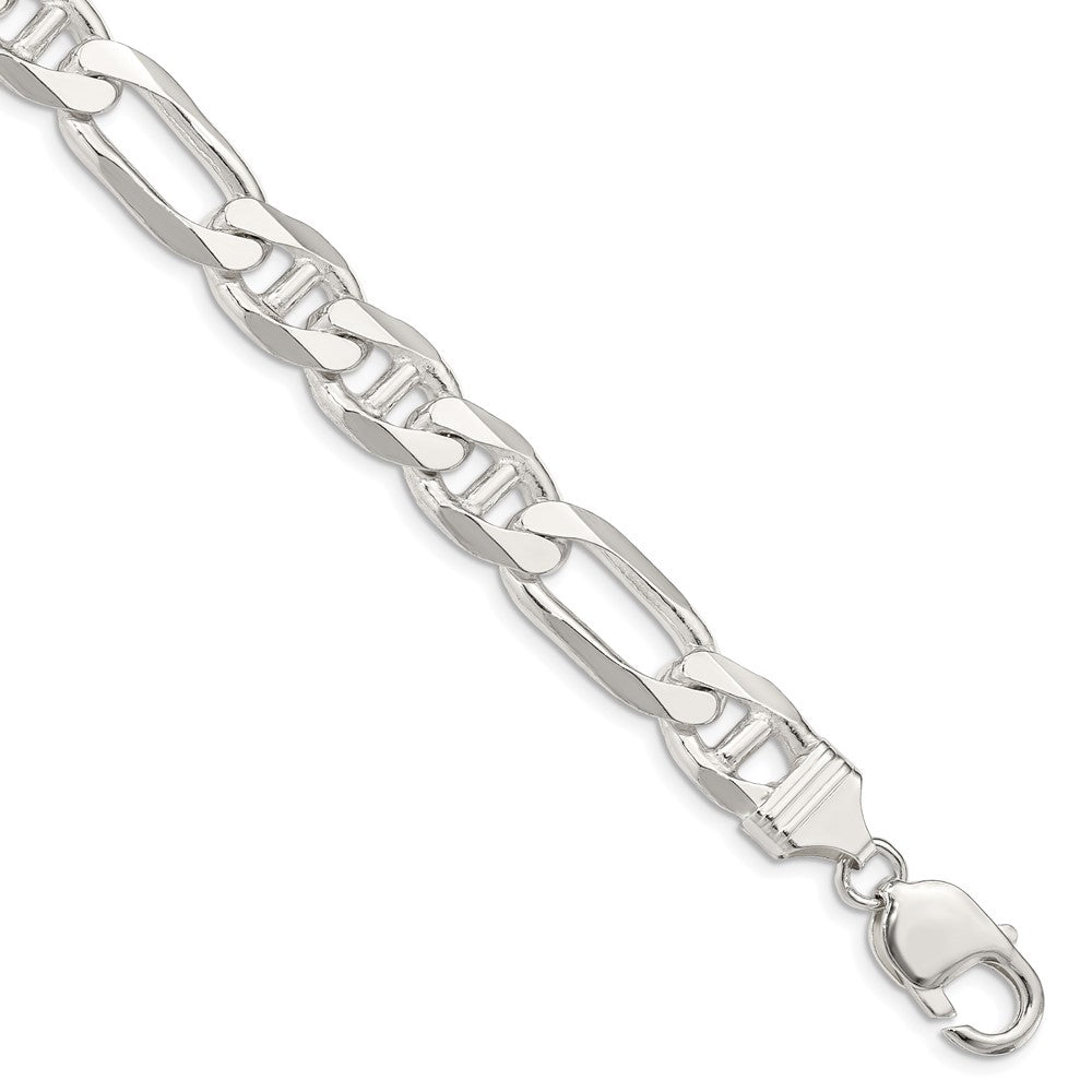 Buy Stylish 10.65mm Sterling Silver Figaro Anchor Chain - Affordable Luxury