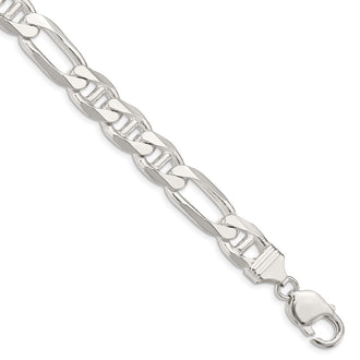Buy Stylish 10.65mm Sterling Silver Figaro Anchor Chain - Affordable Luxury