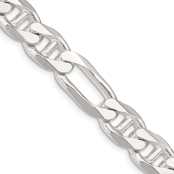 10.65mm Sterling Silver Figaro Anchor Chain - Style GR1-1030821