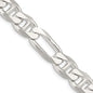 Buy Stylish 10.65mm Sterling Silver Figaro Anchor Chain - Affordable Luxury!-4