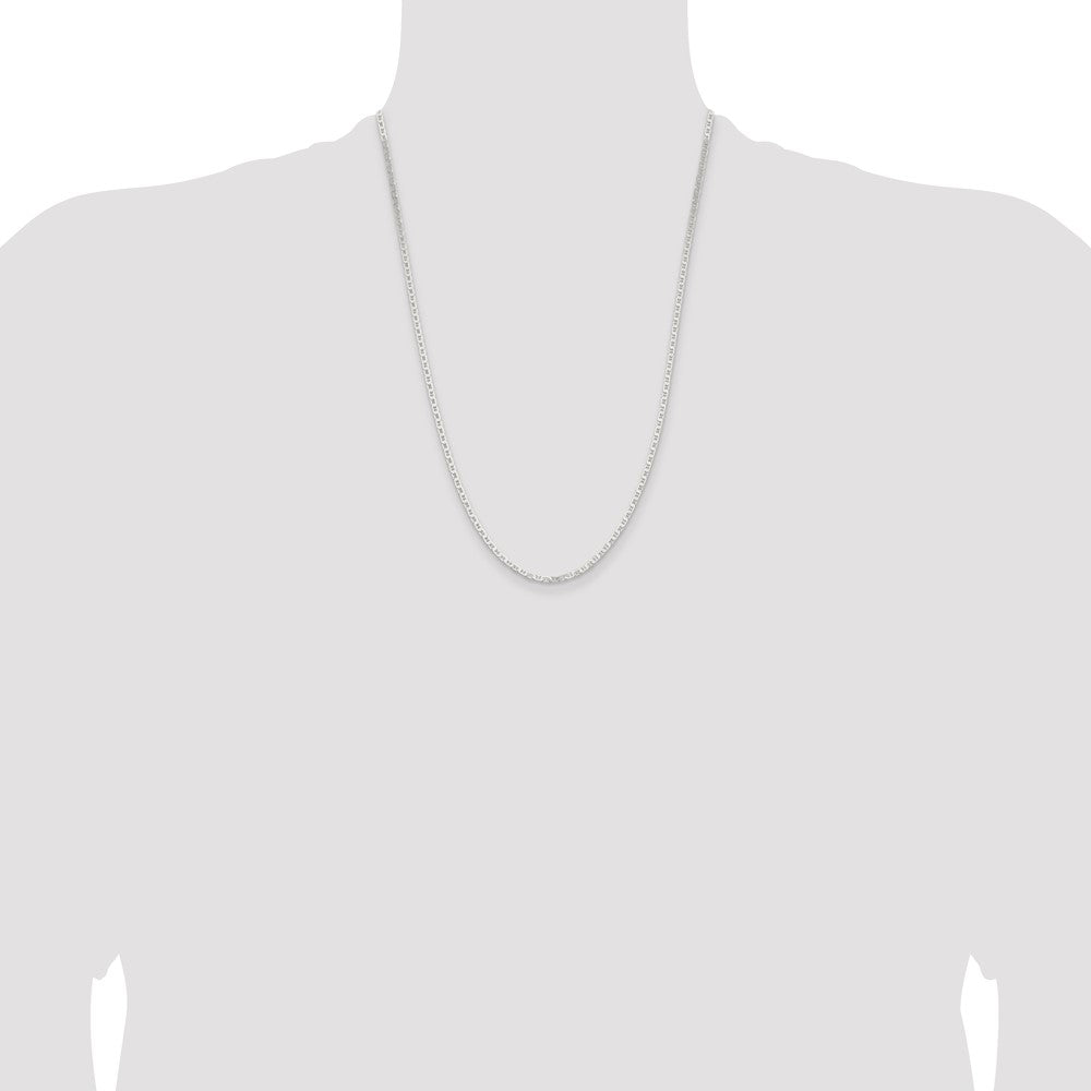 Buy 2.1mm Sterling Silver Flat Anchor Chain | Stylish & Affordable Design