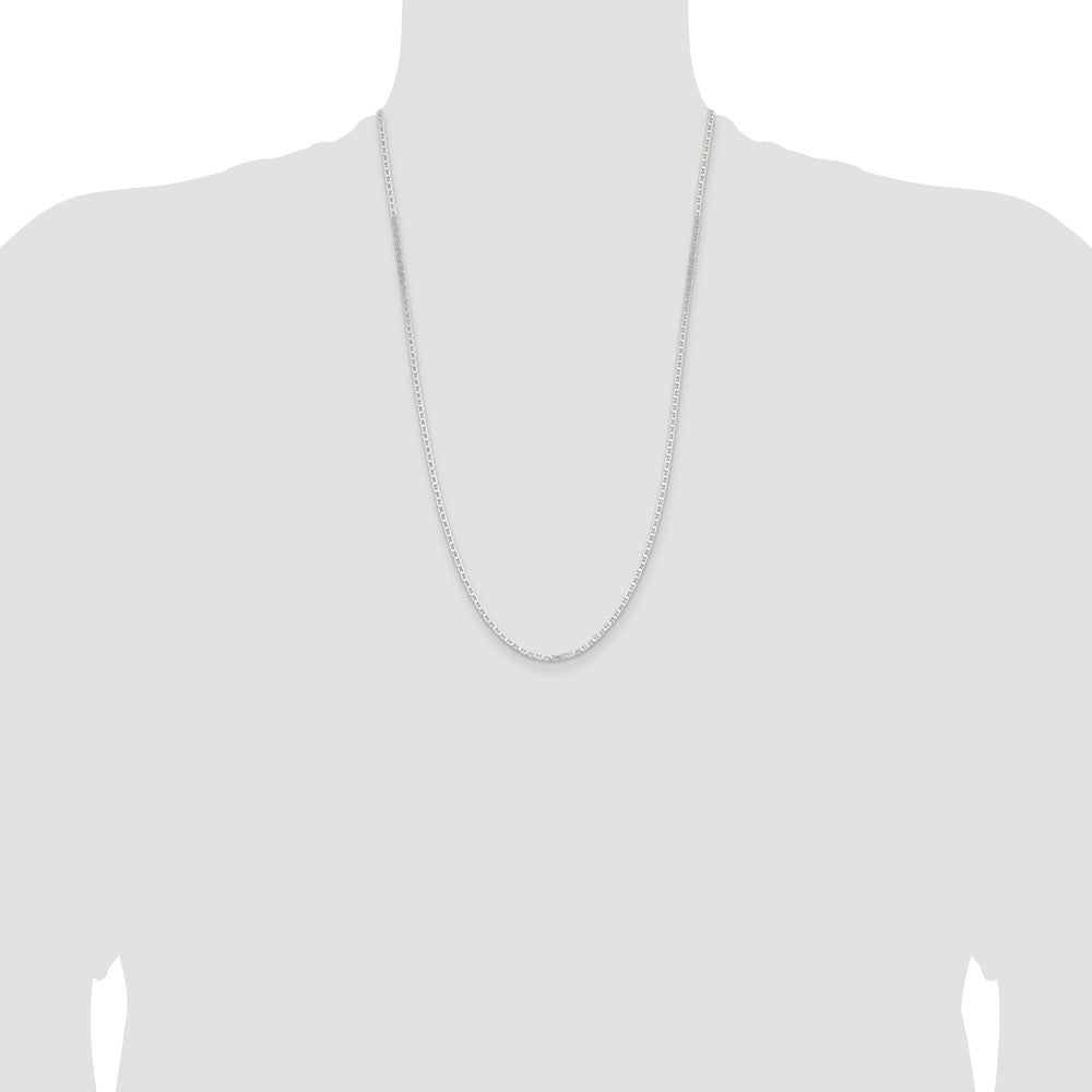 Buy 2.1mm Flat Anchor Chain in Sterling Silver | Affordable Luxury Jewelry