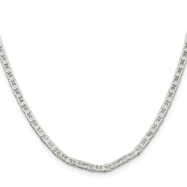 3mm Flat Anchor Chain in Sterling Silver