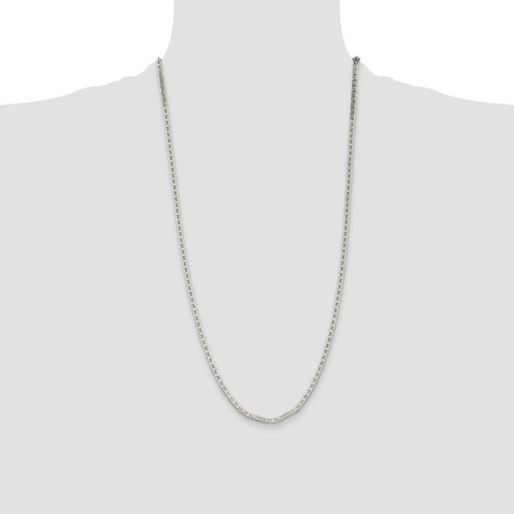Buy 3mm Flat Anchor Chain in Sterling Silver - Stylish & Affordable Jewelry