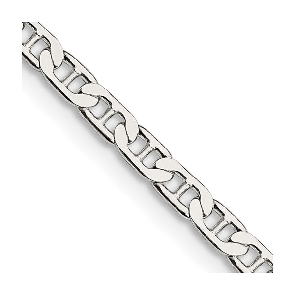 3mm Flat Anchor Chain in Sterling Silver