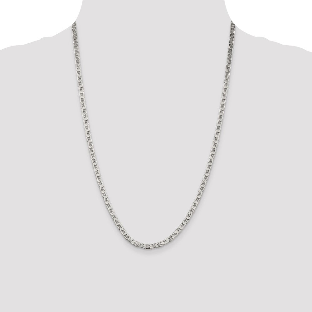 Buy Stylish Sterling Silver 3.75mm Flat Anchor Link Chain - Affordable Luxury!