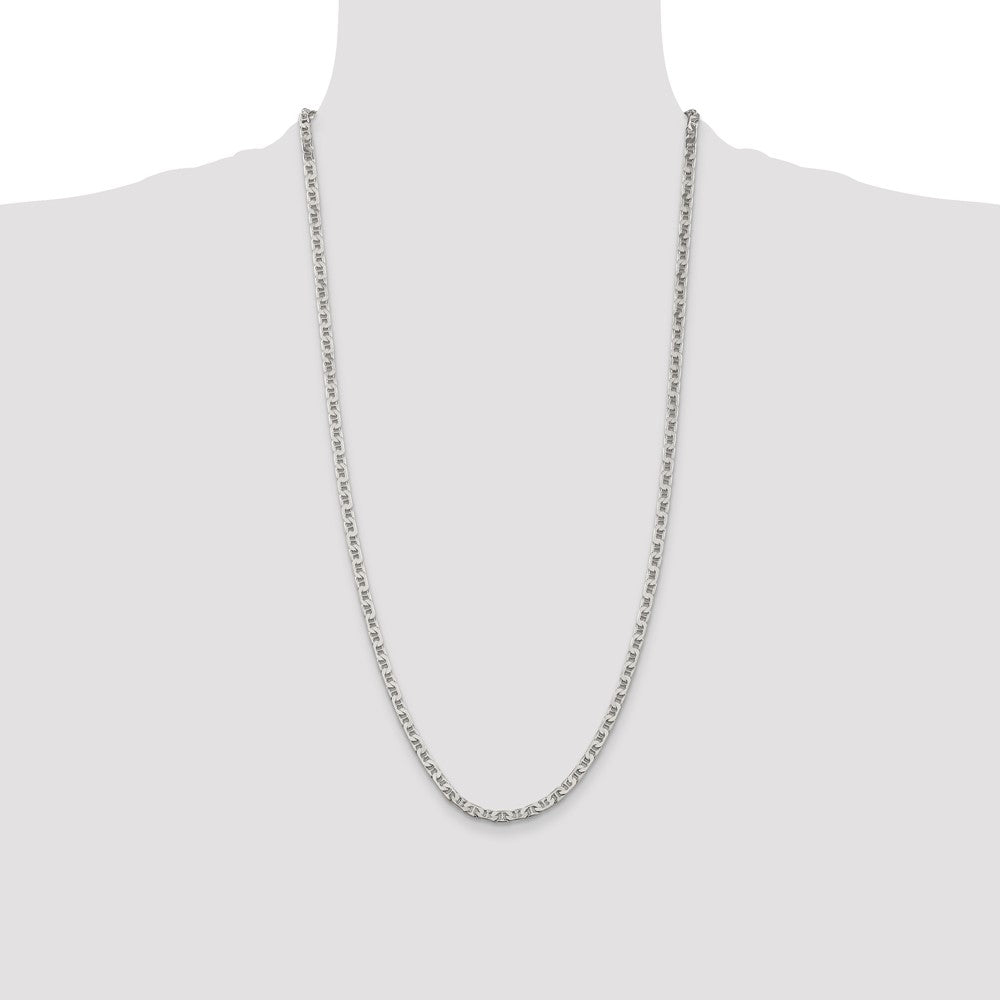 Buy Stylish 3.75mm Sterling Silver Flat Anchor Link Chain - Affordable Luxury!
