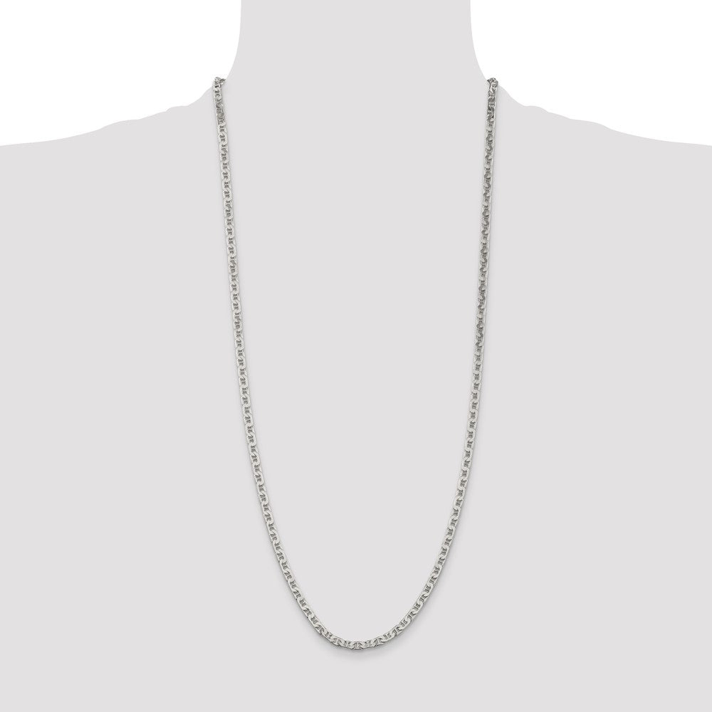 Buy Stylish 3.75mm Sterling Silver Flat Anchor Link Chain - Affordable Luxury!