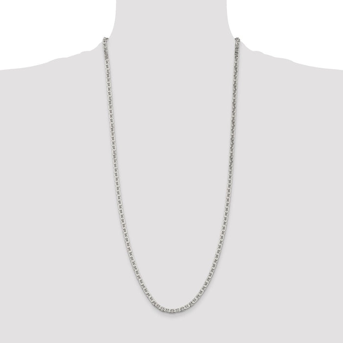 Buy Stylish 3.75mm Sterling Silver Flat Anchor Link Chain - Affordable Luxury!-4