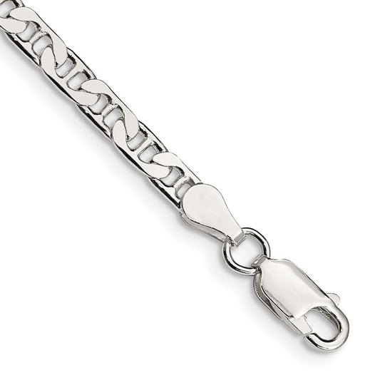 High-Quality 3.75mm Sterling Silver Flat Anchor Link Chain - Stylish Value!