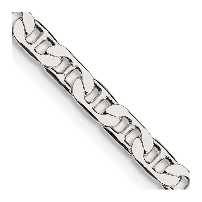Buy Stylish 3.75mm Sterling Silver Flat Anchor Link Chain - Affordable Value!-1