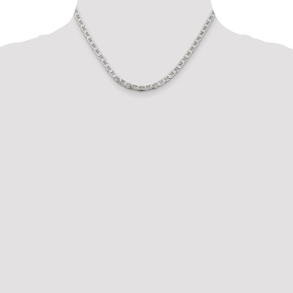 Buy Stylish 4.5mm Flat Anchor Chain - High-Quality Sterling Silver Jewelry