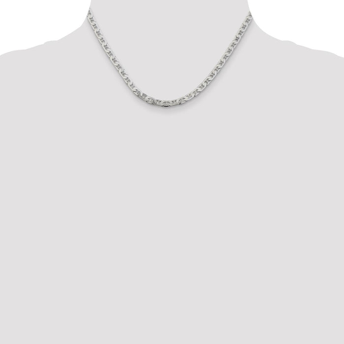 Buy Stylish 4.5mm Flat Anchor Chain - High-Quality Sterling Silver Jewelry-4