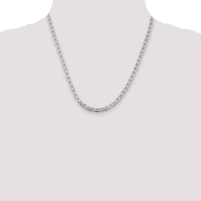 Buy Stylish 4.5mm Flat Anchor Link Chain in High-Quality Sterling Silver-4