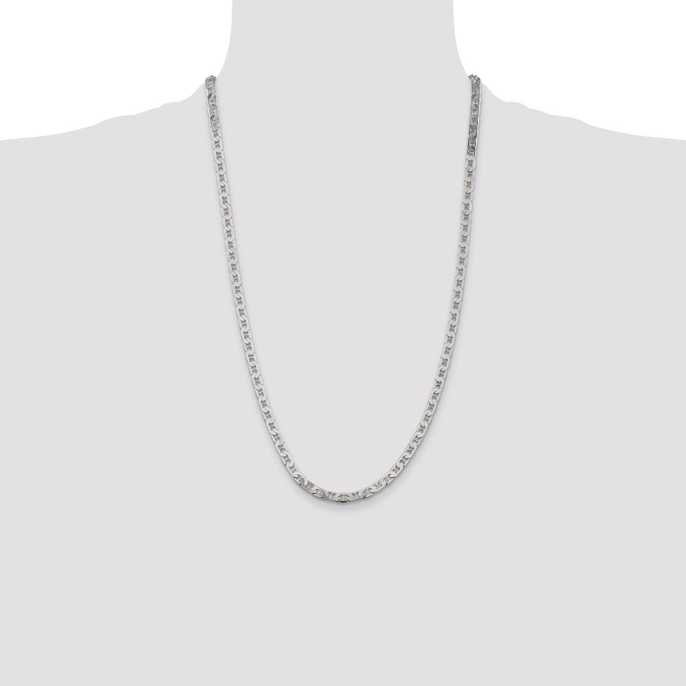 Exclusive 4.5mm Sterling Silver Flat Anchor Link Chain - Stylish & Affordable!