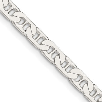 Order Stylish 4.5mm Flat Anchor Link Chain in High-Quality Sterling Silver