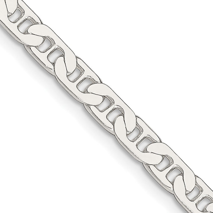 Order Stylish 4.5mm Flat Anchor Link Chain in High-Quality Sterling Silver-1