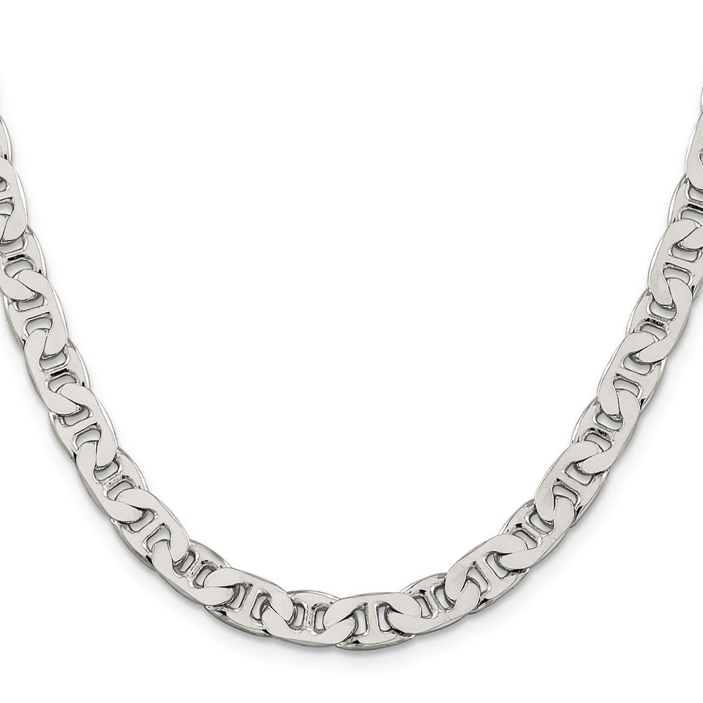 Buy Stylish 6.5mm Sterling Silver Flat Anchor Link Chain - Affordable Luxury!