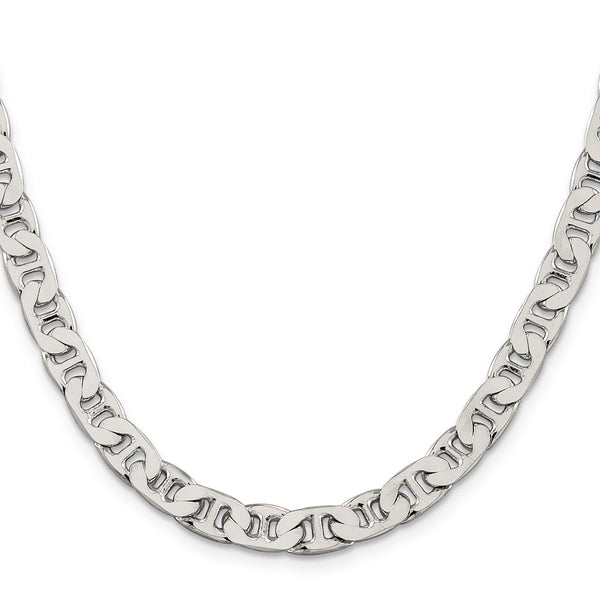 6.5mm Sterling Silver Flat Anchor Chain - Style GR1-1030685