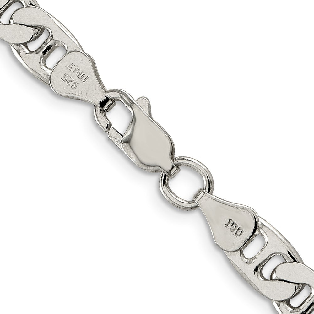 Exclusive 6.5mm Sterling Silver Flat Anchor Link Chain - Affordable Luxury!