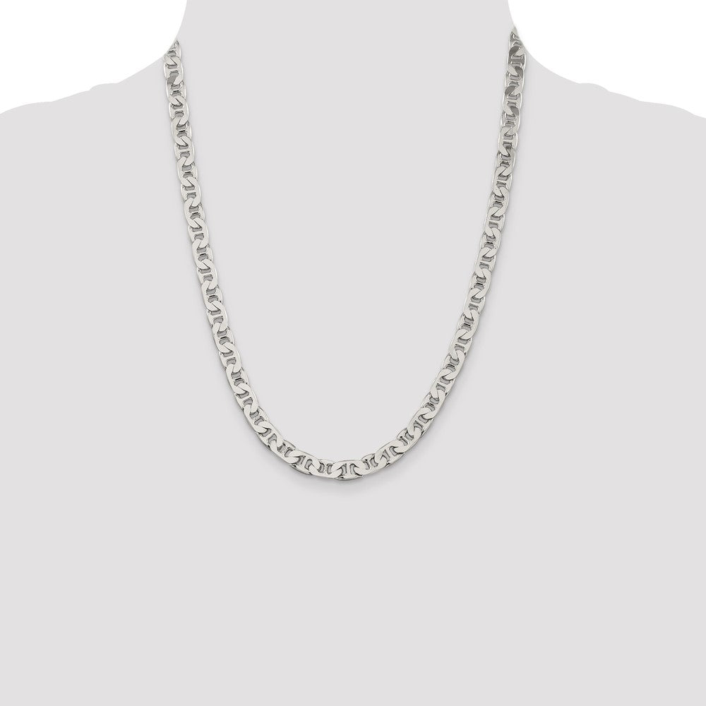 Buy Stylish 6.5mm Sterling Silver Flat Anchor Chain - Exclusive Value Piece!