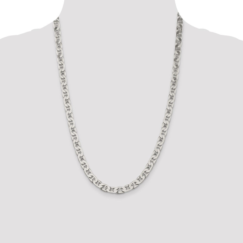 Exclusive 6.5mm Sterling Silver Flat Anchor Chain - Stylish & Affordable Value