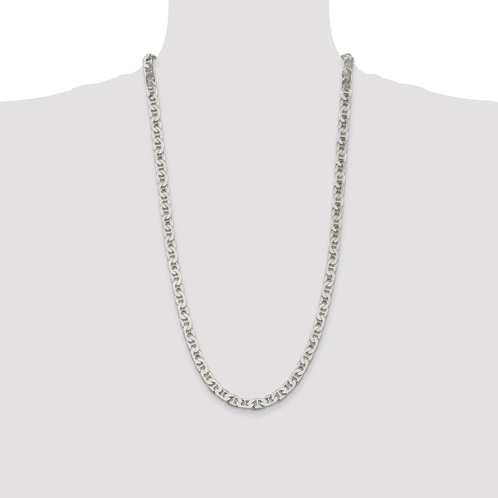 Buy Stylish 6.5mm Sterling Silver Flat Anchor Chain - Affordable Luxury Jewelry