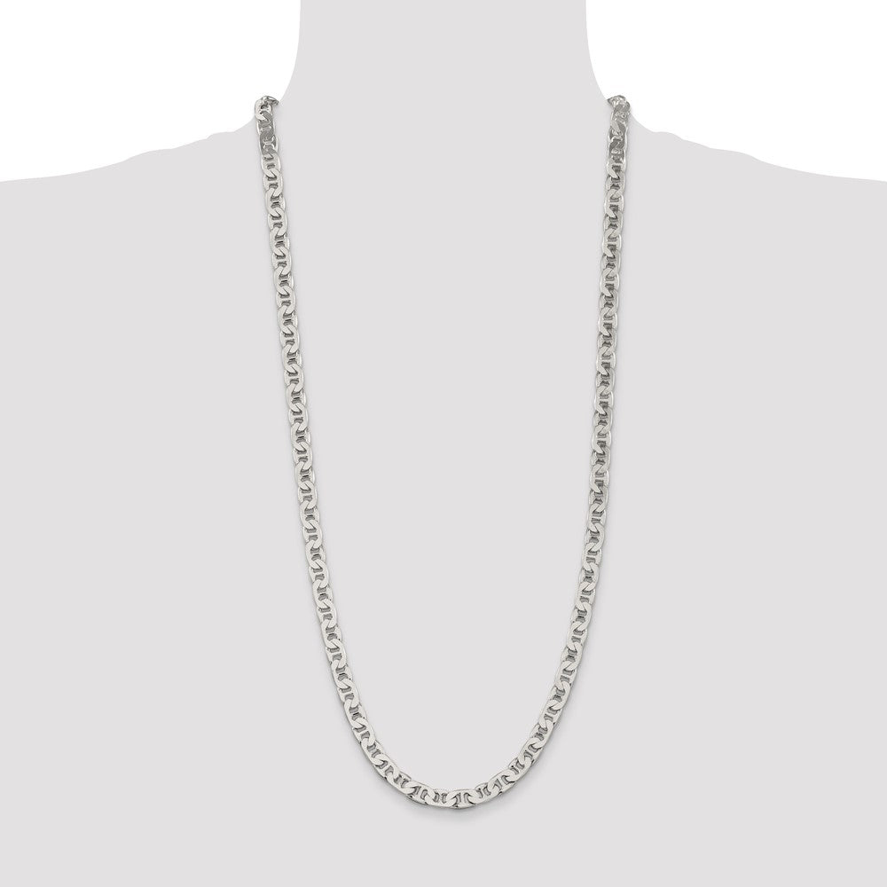 Buy Stylish 6.5mm Sterling Silver Flat Anchor Link Chain - Affordable Luxury!