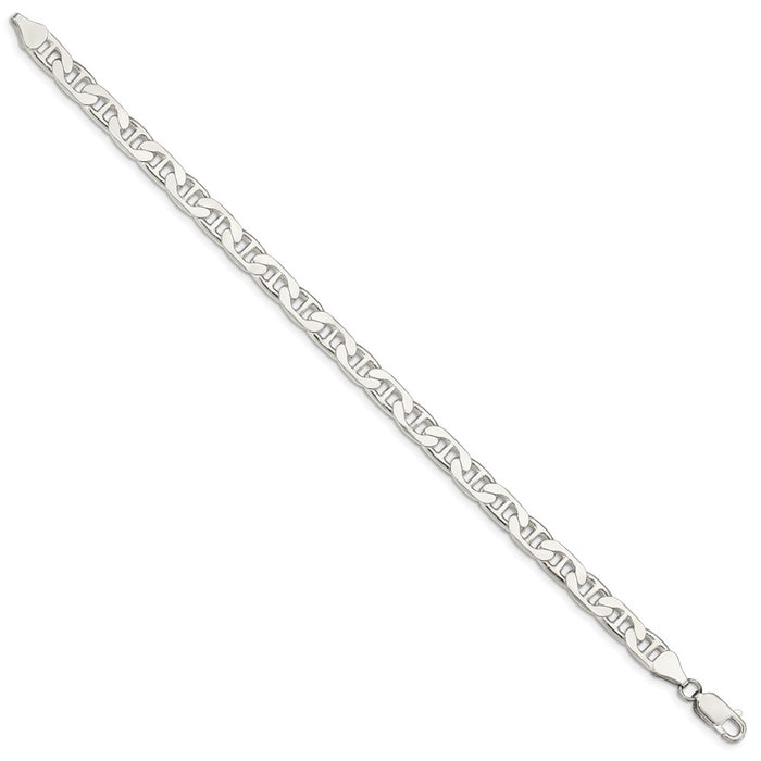 Buy Stylish 6.5mm Sterling Silver Flat Anchor Link Chain - Affordable Luxury-2