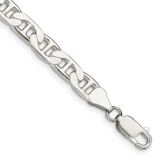 High-Quality 6.5mm Sterling Silver Flat Anchor Link Chain - Stylish Value Option