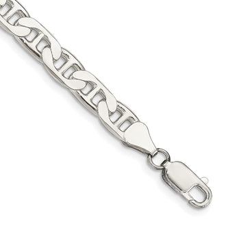 Buy Stylish 6.5mm Sterling Silver Flat Anchor Link Chain - Affordable Luxury