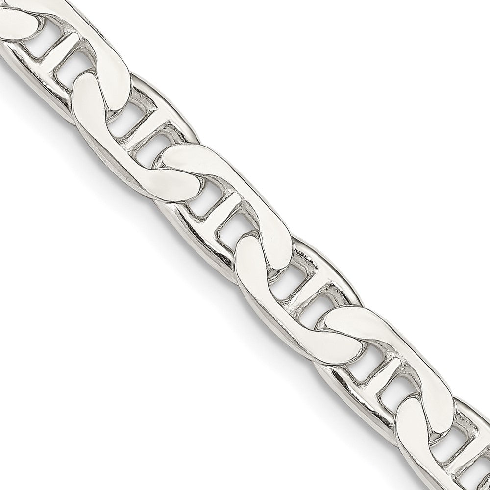 Exclusive 6.5mm Sterling Silver Flat Anchor Link Chain - Affordable Luxury!
