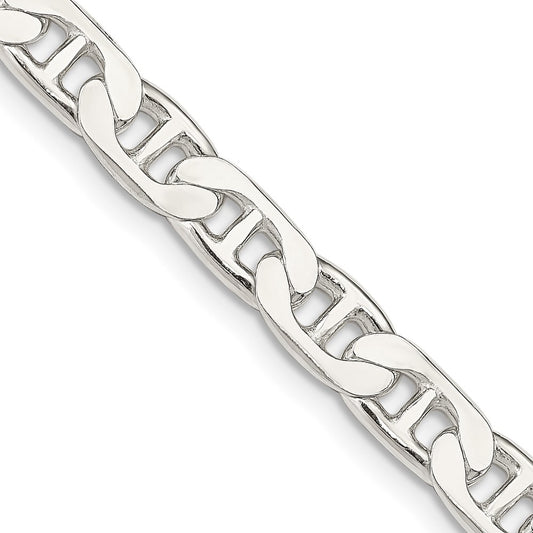 Exclusive 6.5mm Sterling Silver Flat Anchor Link Chain - Affordable Luxury!