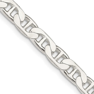 Buy Stylish 6.5mm Sterling Silver Flat Anchor Chain - Affordable Luxury!